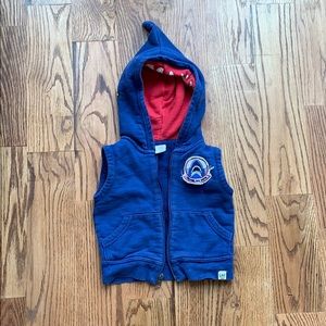 GAP Shark Hooded Vest 12-18 months